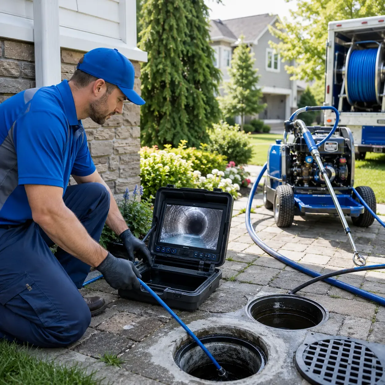 Outdoor drain cleaning professionals serving Marathon, NY